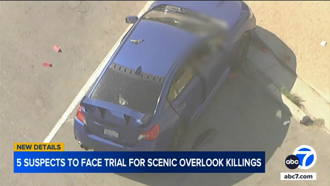 5 suspects to stand trial in deadly shootings at scenic overlooks in Pasadena, Rancho Palos Verdes