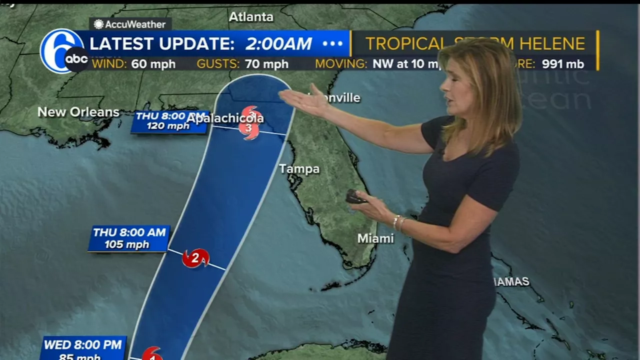 Tropical Storm Helene strengthens as hurricane warnings cover parts of Florida and Mexico