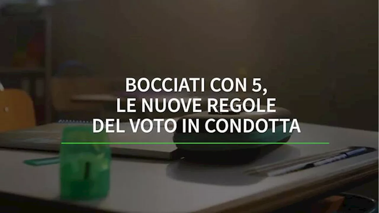 Bocciati con 5, le nuove regole del voto in condotta