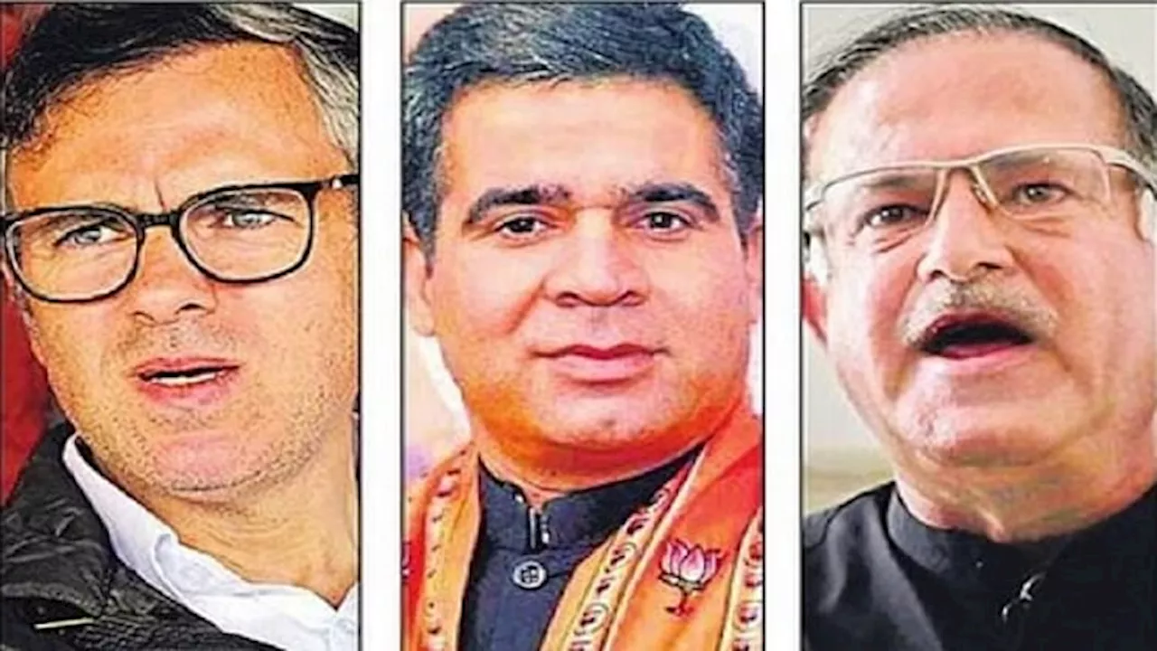 Jammu Kashmir Elections 2024 : दांव पर तीन दिग्गजों की साख, उमर अब्दुल्ला को अपने ही गढ़ में मिल रही है चुनौती