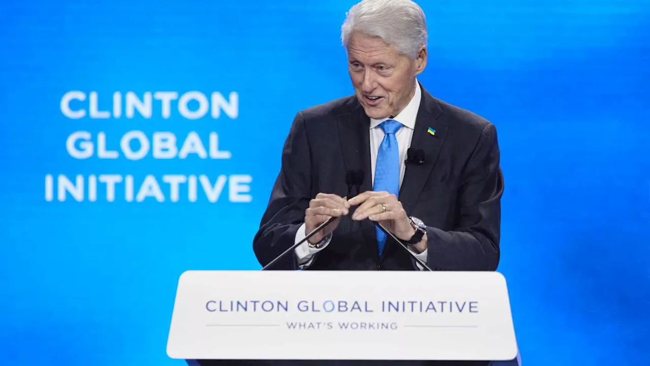 The Clintons pitch philanthropic commitments as pro-democracy work at their 2024 foundation meeting