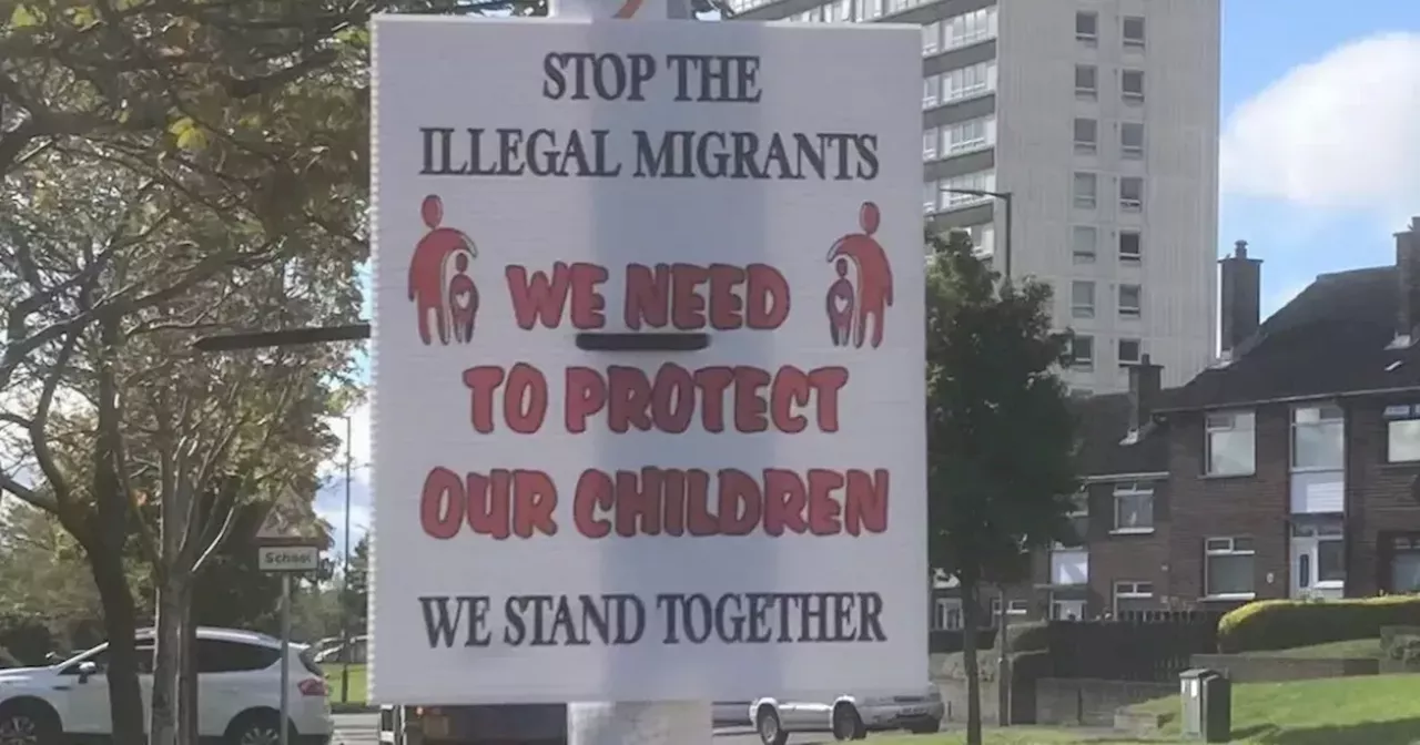 Removal of anti-immigration posters should not be left solely to police, says Justice Minister