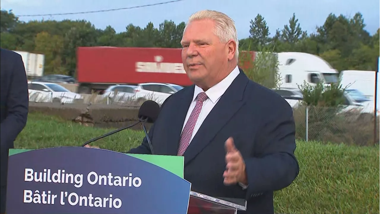 Doug Ford says he wants to build a tunnel under Ontario's Hwy. 401