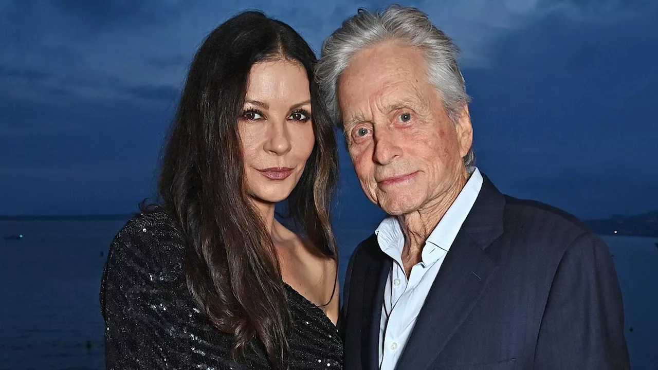 Catherine Zeta Jones, 55, and her 'sweetheart' husband Michael Douglas, 80, share heartfelt posts to...