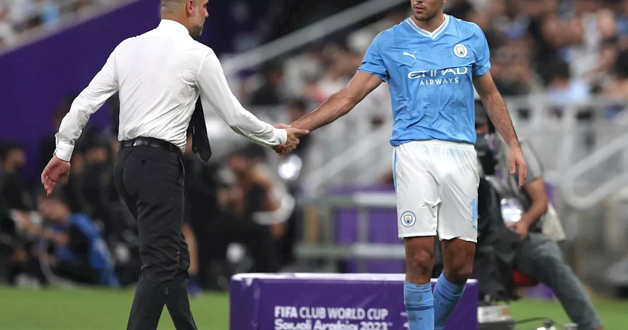 La preocupación de Guardiola por la grave lesión de Rodri: 'Es irremplazable'