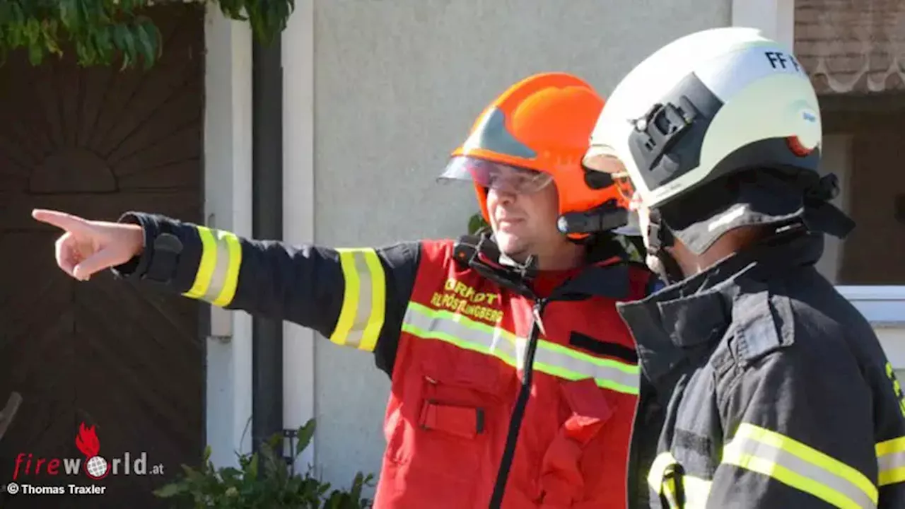 Oö: Feuerwehr Puchenau vollendet mit Großübung die Bezirksplakette in Gold