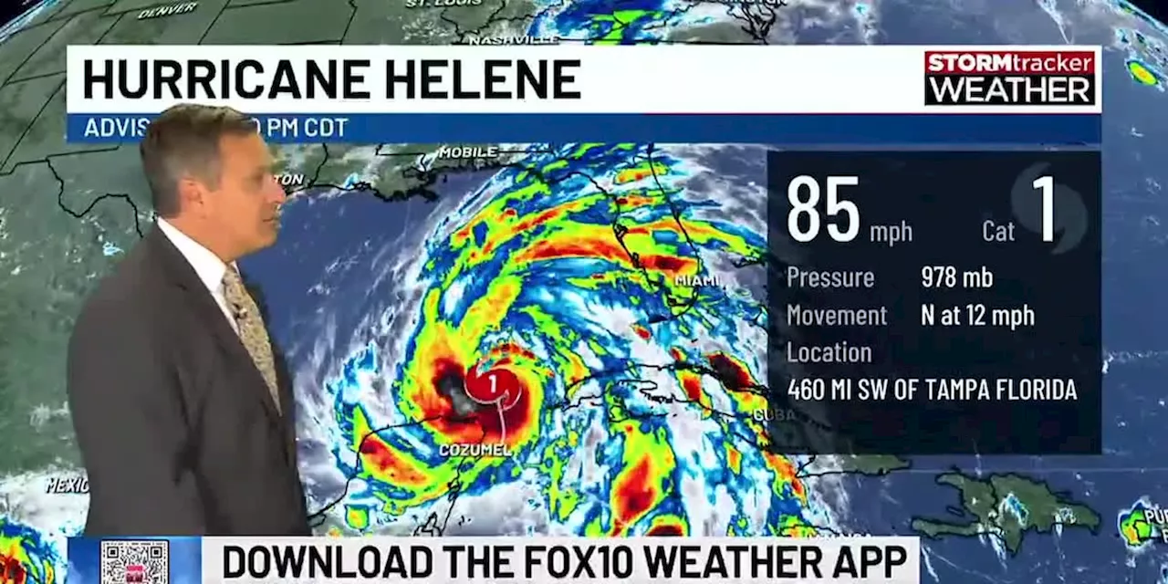 Helene a large Category 1 hurricane, could become Category 4