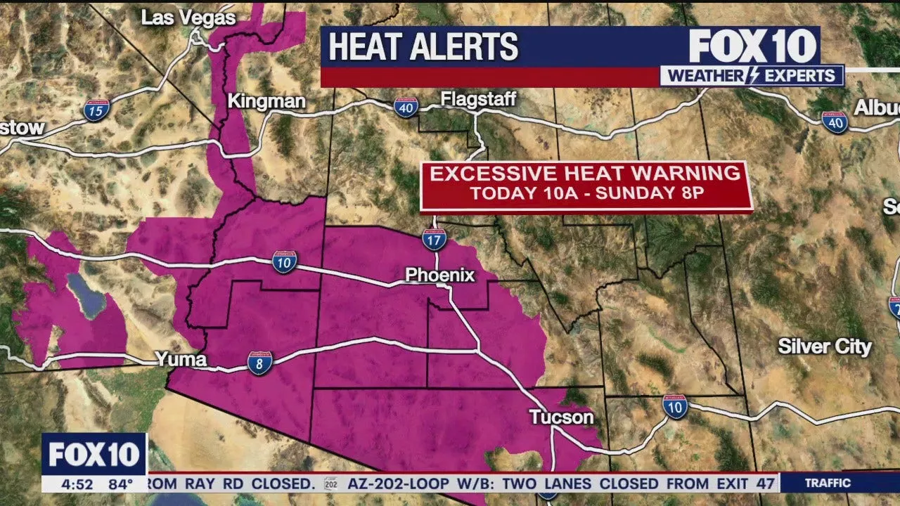 Arizona weather forecast: Record-breaking temps expected; Excessive Heat Warning in effect