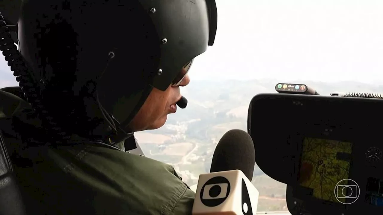 Pilotos enfrentam perigos no combate aéreo a focos de incêndio na vegetação