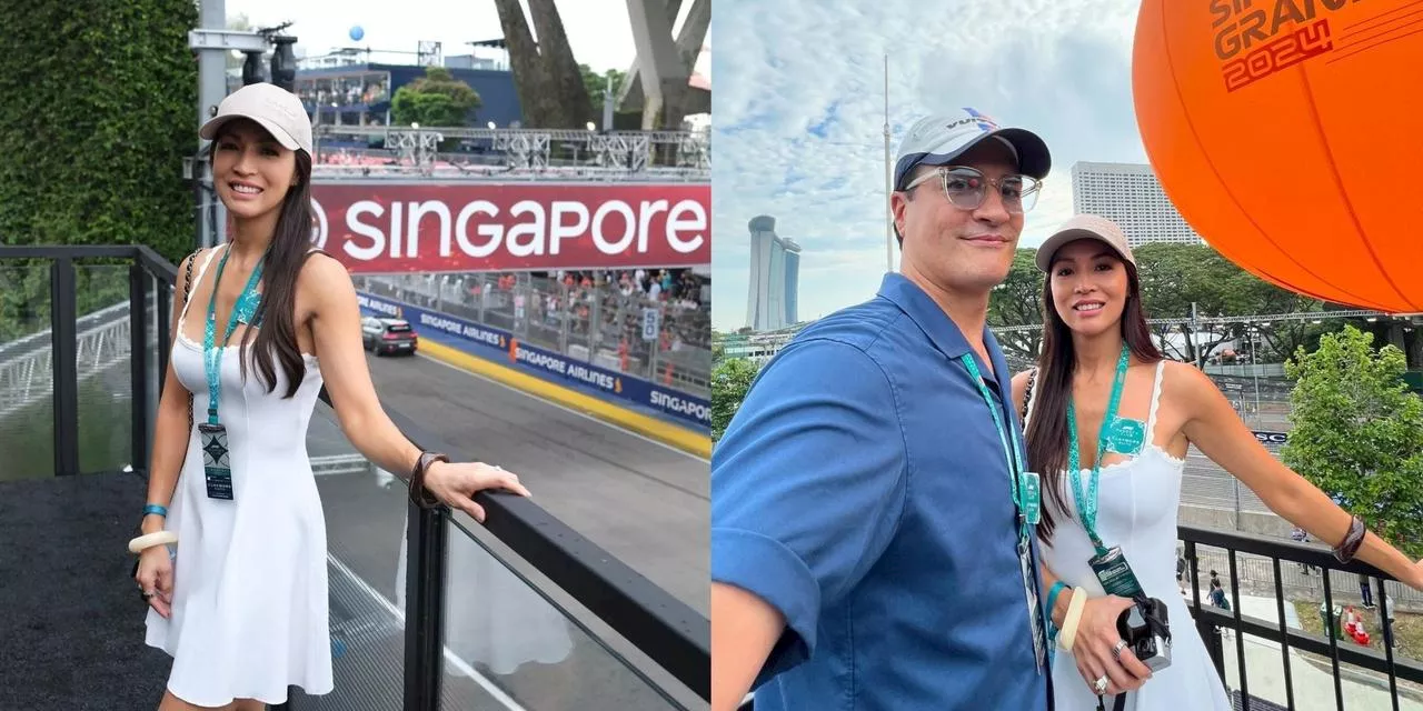 Aubrey Miles attends Singapore Grand Prix: ‘You’re never too old for F1’