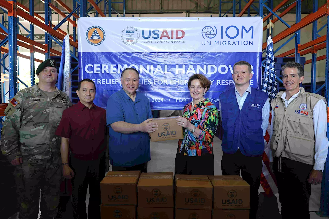 US donates emergency relief supplies to Nueva Ecija EDCA site