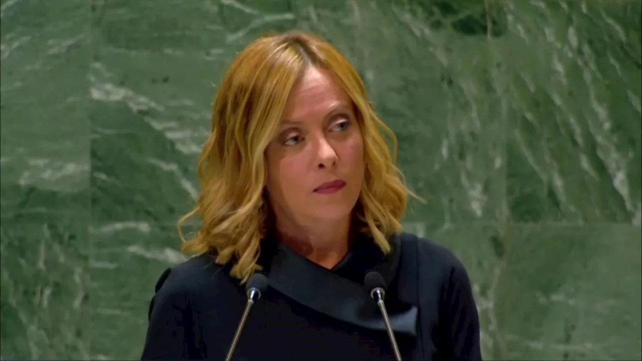 Migranti, Meloni all'Onu: 'Contro i trafficanti di uomini il metodo Falcone-Borsellino'