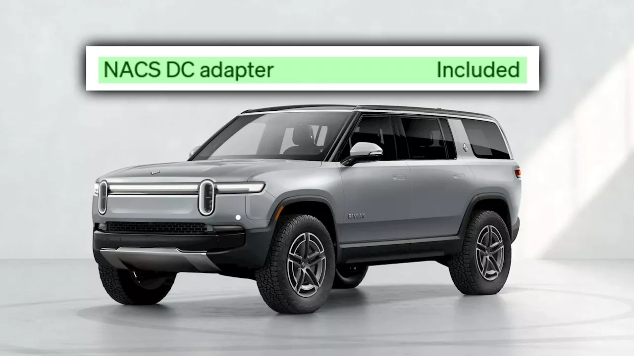 New Rivian EVs Come With A Tesla Charging Adapter