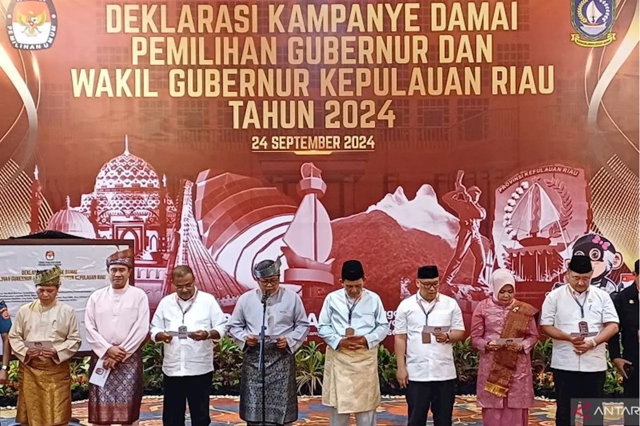 Kampanye Damai, Dua Paslon Gubernur-Wakil Gubernur Kepri Sepakat Tolak Politik Uang