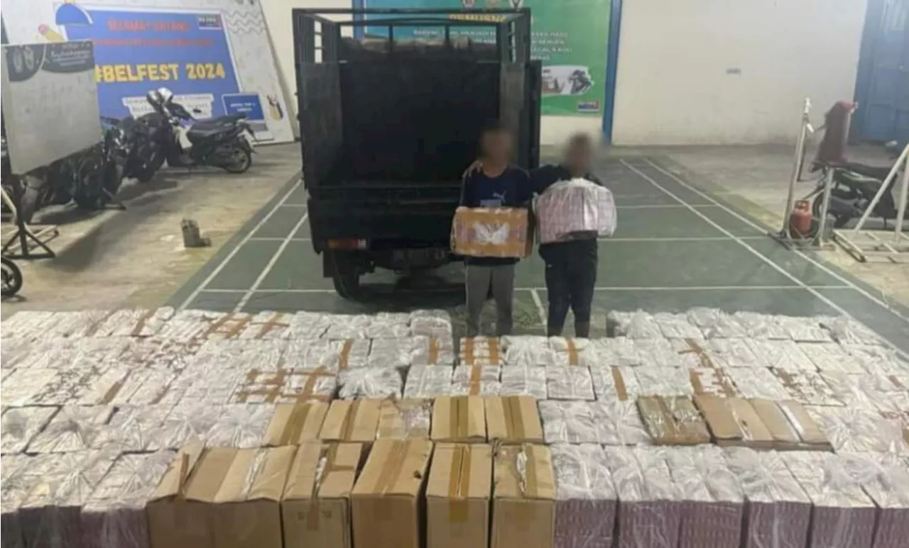 Operasi Gempur Bea Cukai Langsa Menindak 1,6 Juta Batang Rokok Tanpa Pita Cukai