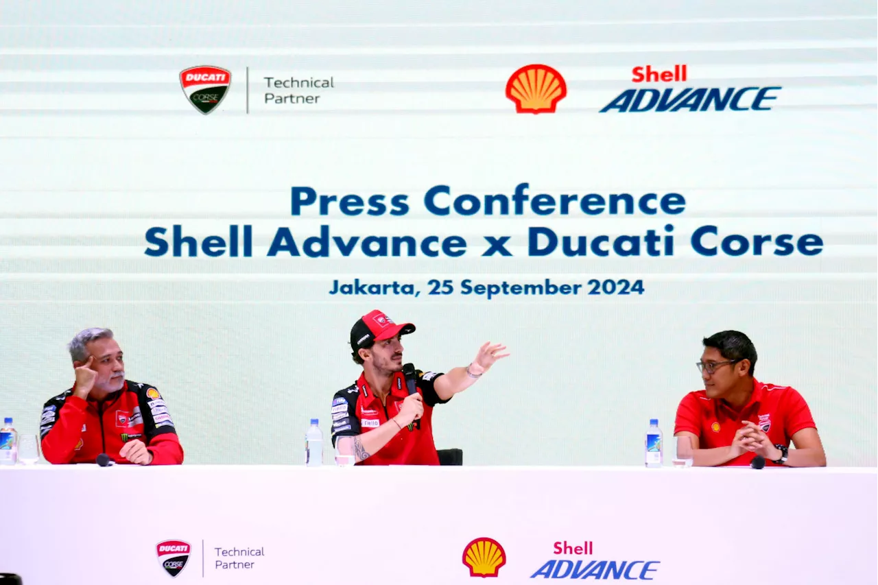 Pecco Bagnaia dalam Technical Partnership Shell Advance dengan Ducati Corse MotoGP 2024