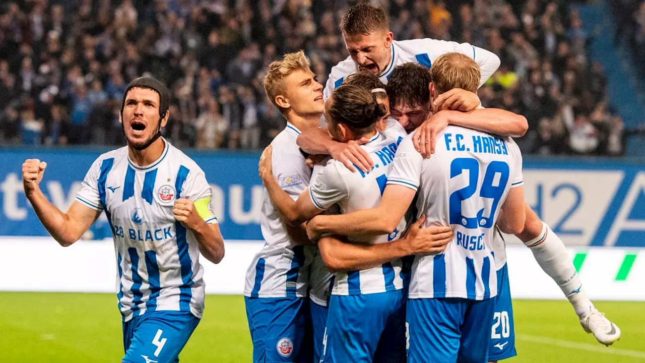 Erst Rauch, dann Erleichterung: 4:1-Befreiungsschlag von Rostock