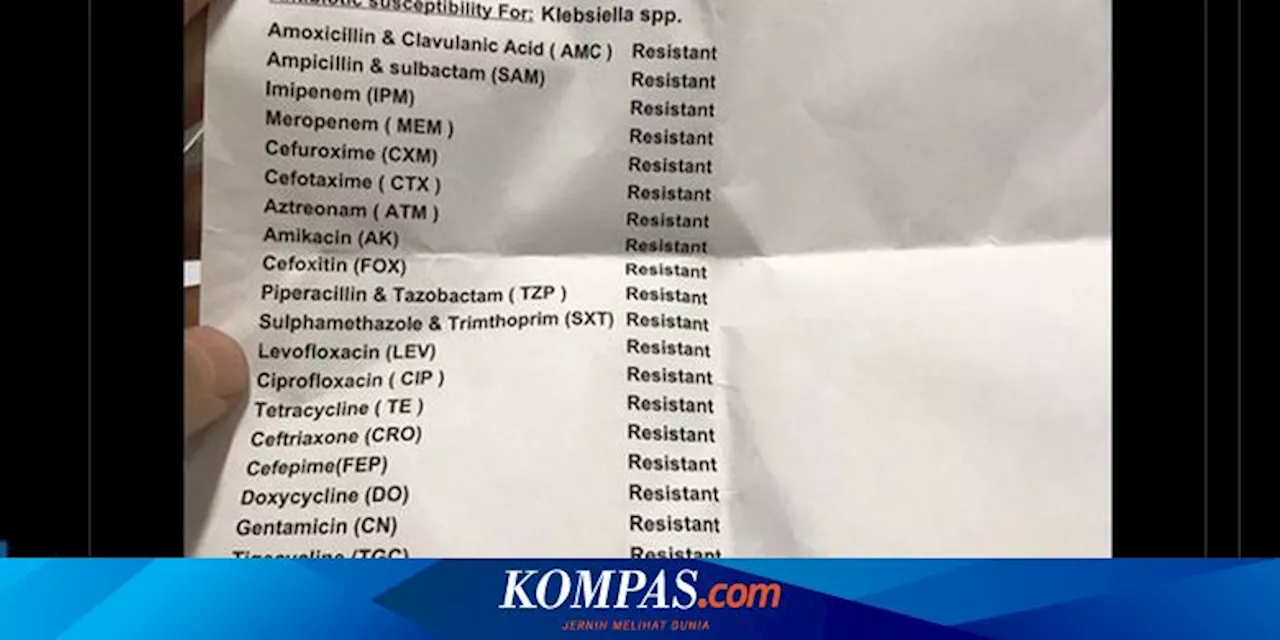 Ramai soal Bakteri Resisten terhadap 21 Macam Antibiotik, Kok Bisa?