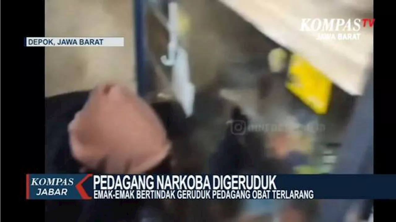 Viral Emak-Emak di Depok Gerebek Kelontongan Penjual Obat Terlarang