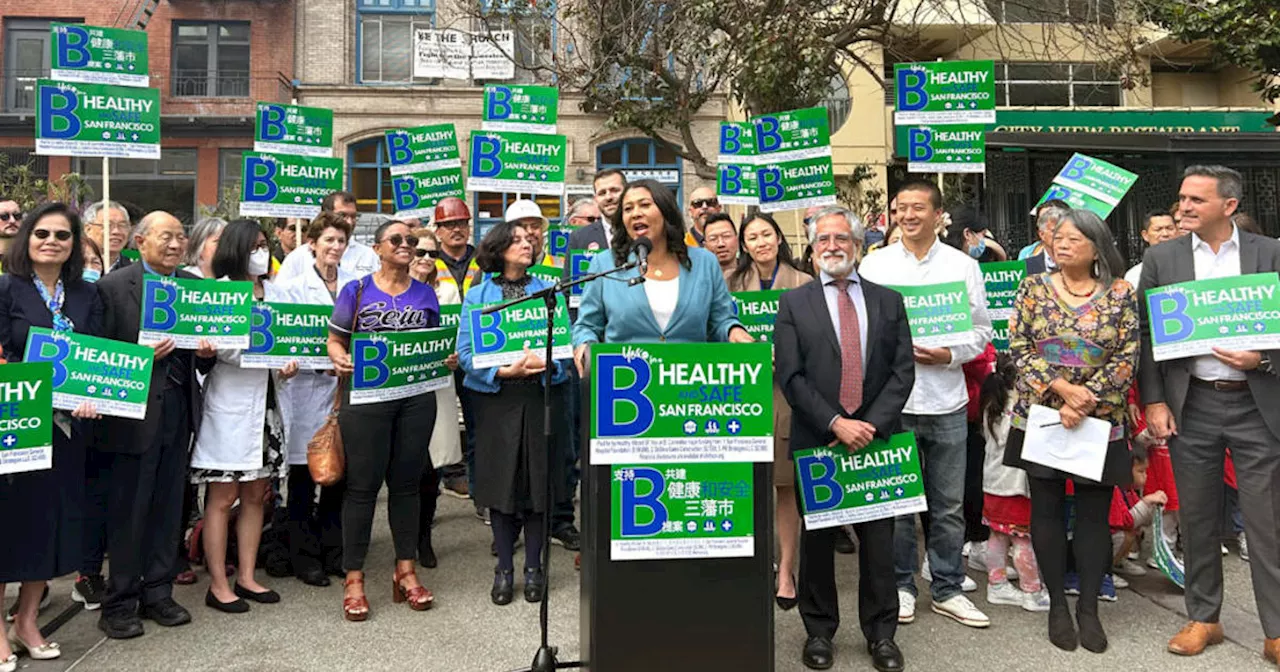 Rivals in SF mayor's race rally for $390M public health bond on November ballot