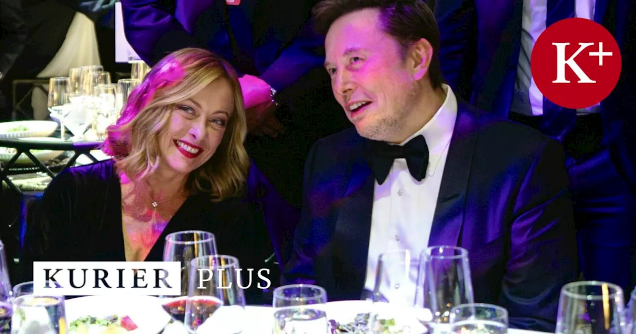 Melonis Kalkül: Warum sie mit Elon Musk bei einem Galadinner auftauchte