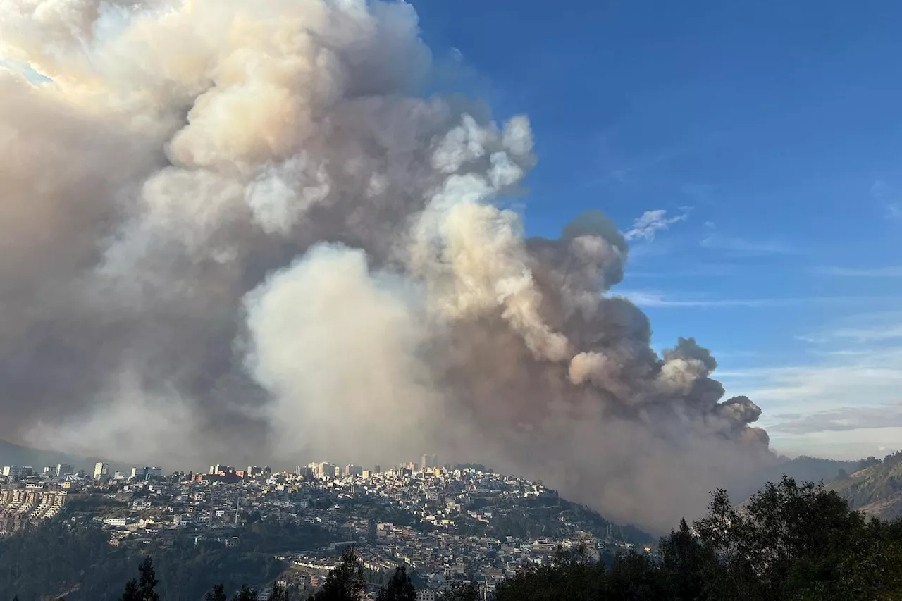 Equateur: Situation «critique» à Quito sous les fumées de cinq incendies simultanés