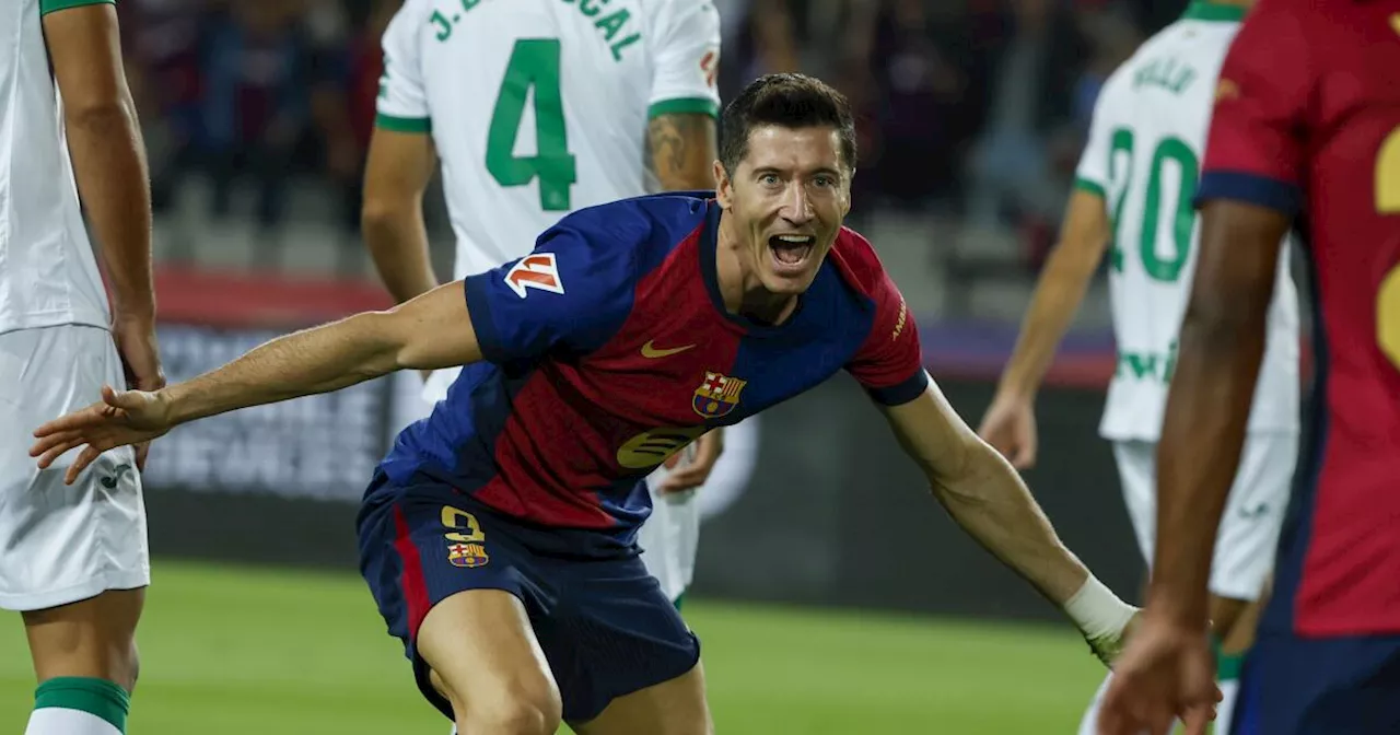 Con 7mo gol de Lewandowski, Barcelona vence a Getafe y sigue con paso perfecto en España