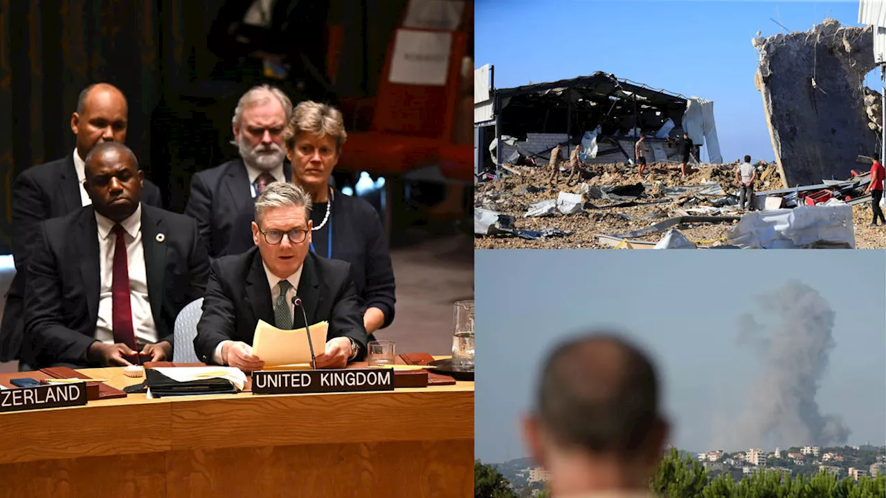 Starmer tells UN Middle East is ‘on the brink' as Israel 'prepares for entry into Lebanon'