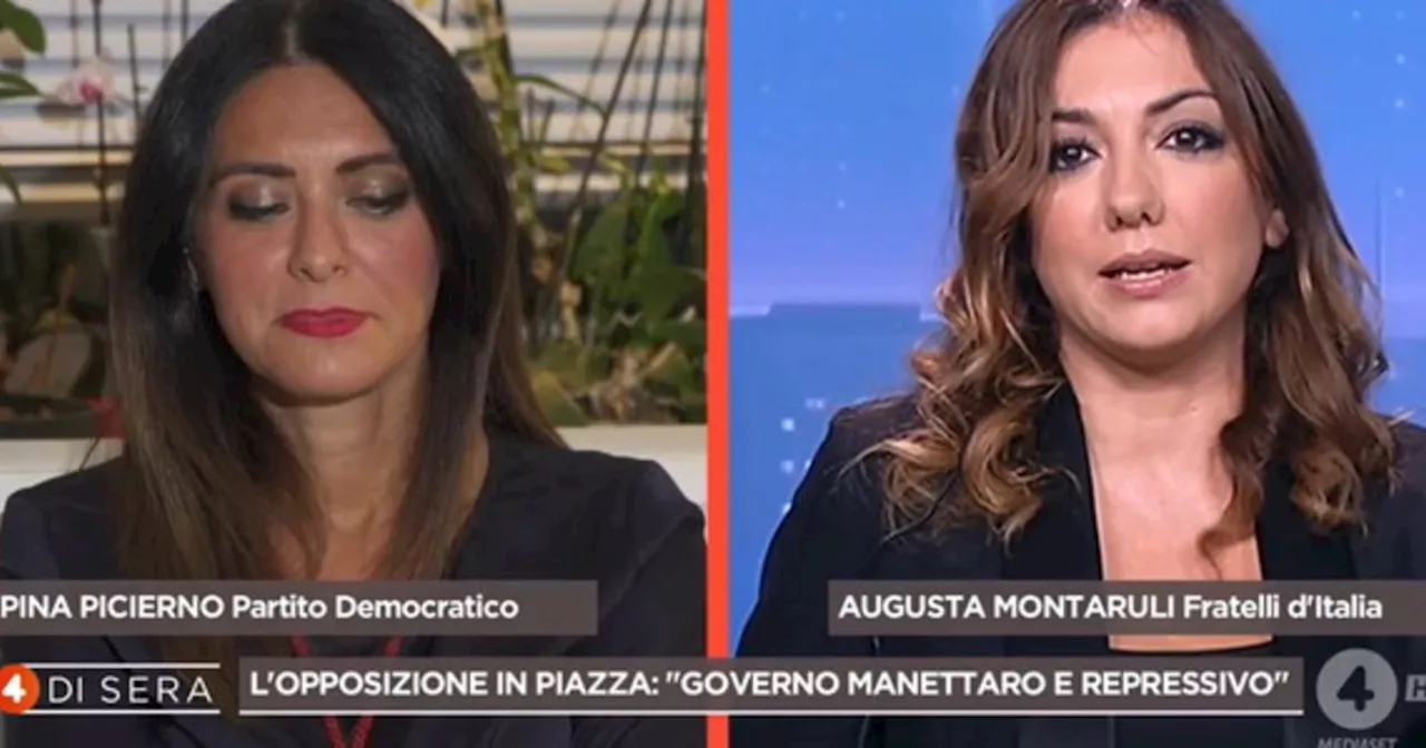 4 di Sera. Augusta Montaruli smonta le balle della Picierno: "Non capisco... norma liberticida?"