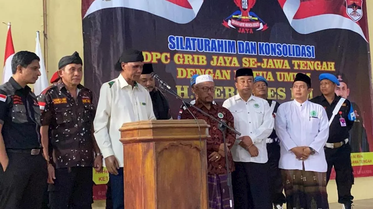 Pelantikan GRIB Jaya Jateng, Hercules Doakan Prabowo Sukses Pimpin RI