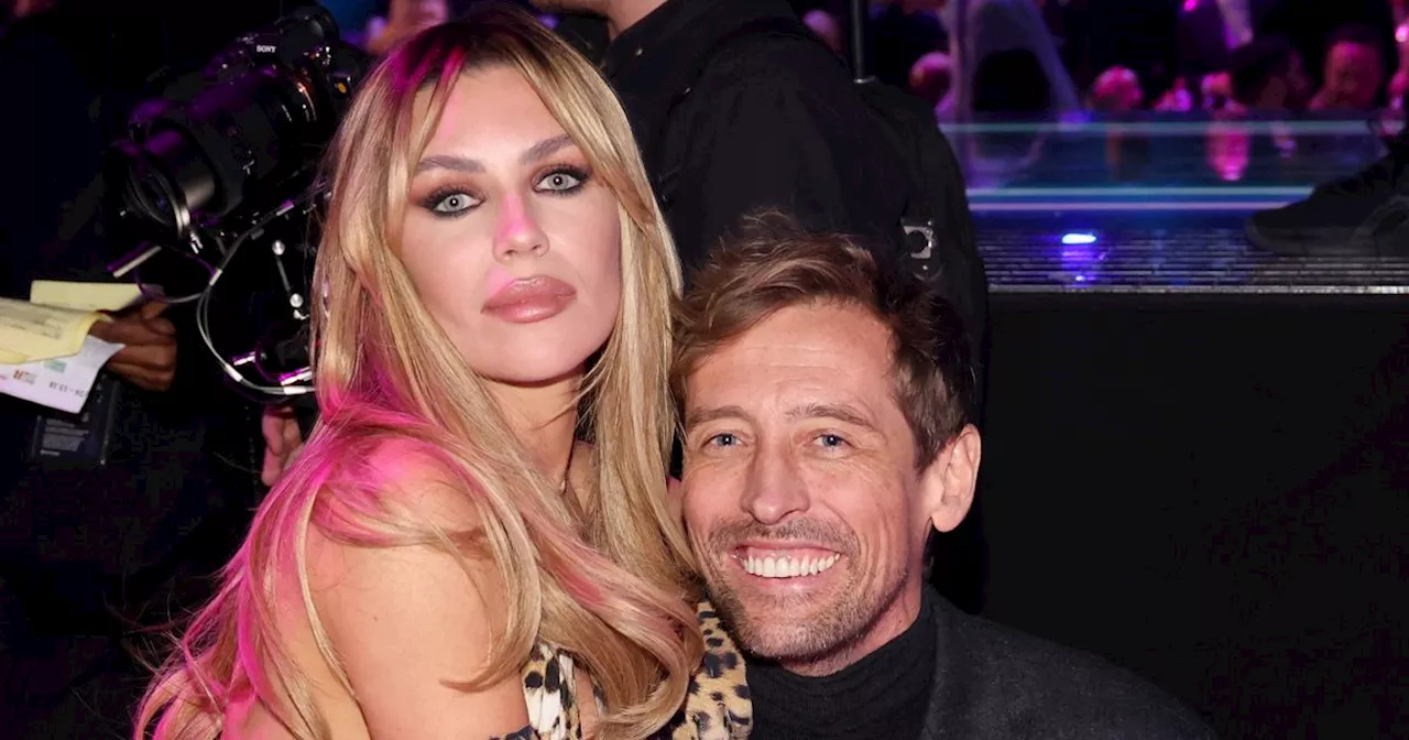 Abbey Clancy says 'he arrived last week' as she jokes over 'new baby'