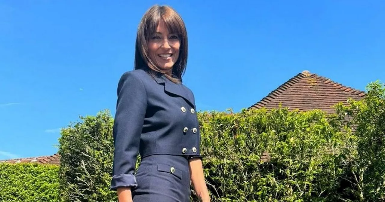 Davina McCall's navy suit from My mum Your dad is a huge hit