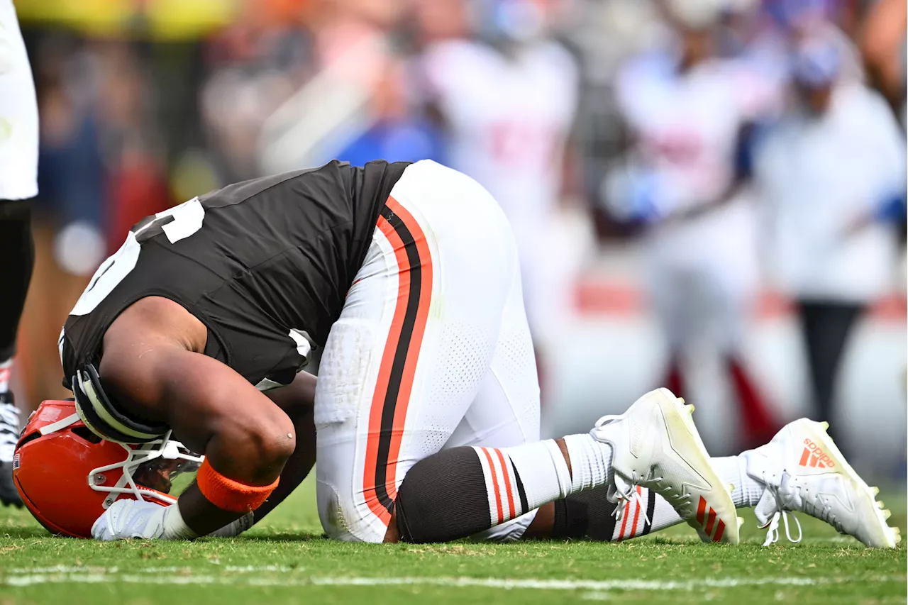 Browns' Myles Garrett Suffering From Three Injuries, Week 4 Status in Doubt