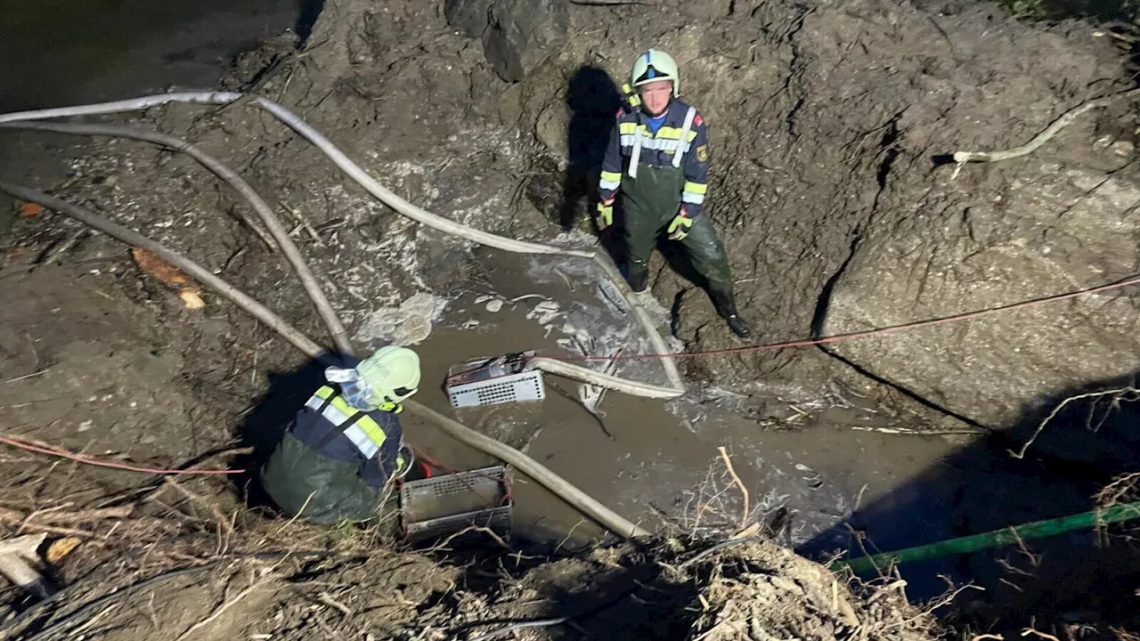 Kanal brach: Fäkalien flossen in den Anzbach