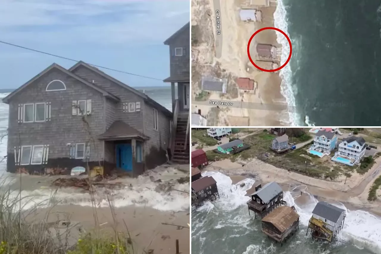 Another Outer Banks home collapses into Atlantic, third home lost on Rodanthe street this week
