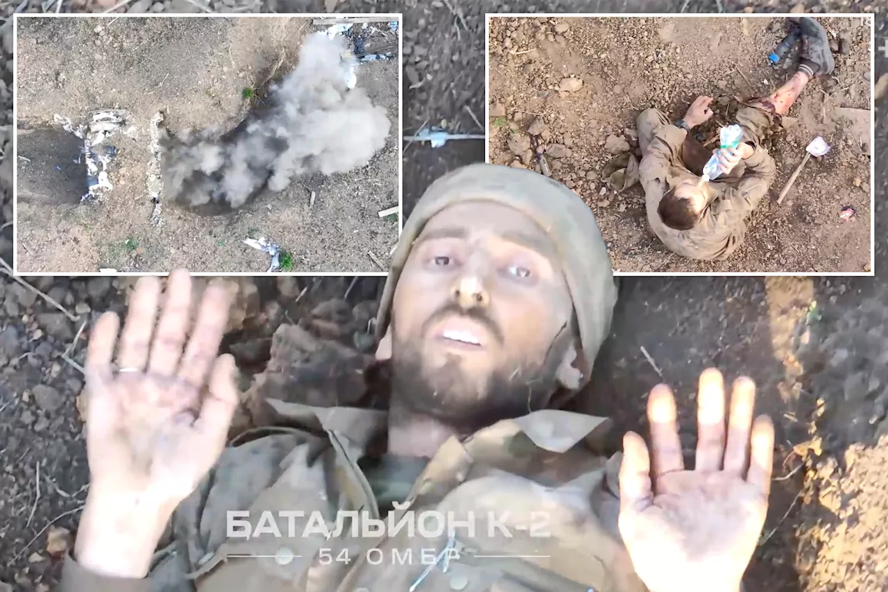 Ukraine drone spares Russian soldier's life, takes him prisoner in dramatic battlefield video