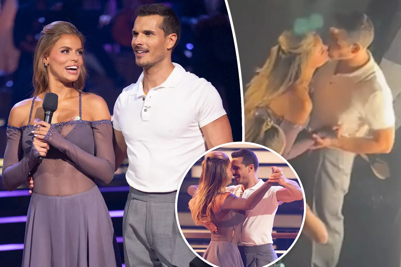 Brooks Nader, 27, spotted kissing 'DWTS' partner Gleb Savchenko, 41, backstage