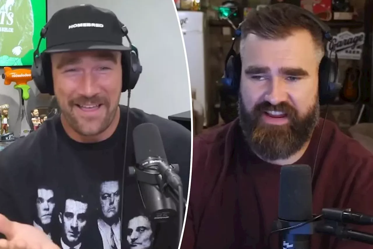 Travis Kelce roasts Jason's 'dad sneakers' and defends his own style: 'Don't care what's in, what's not in'