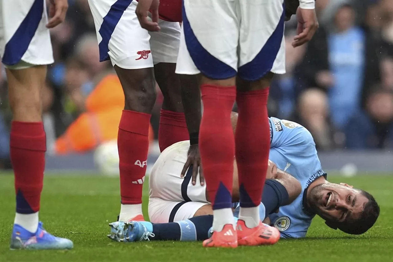 Man City says Rodri has a ligament injury in his right knee but gives no time frame on absence