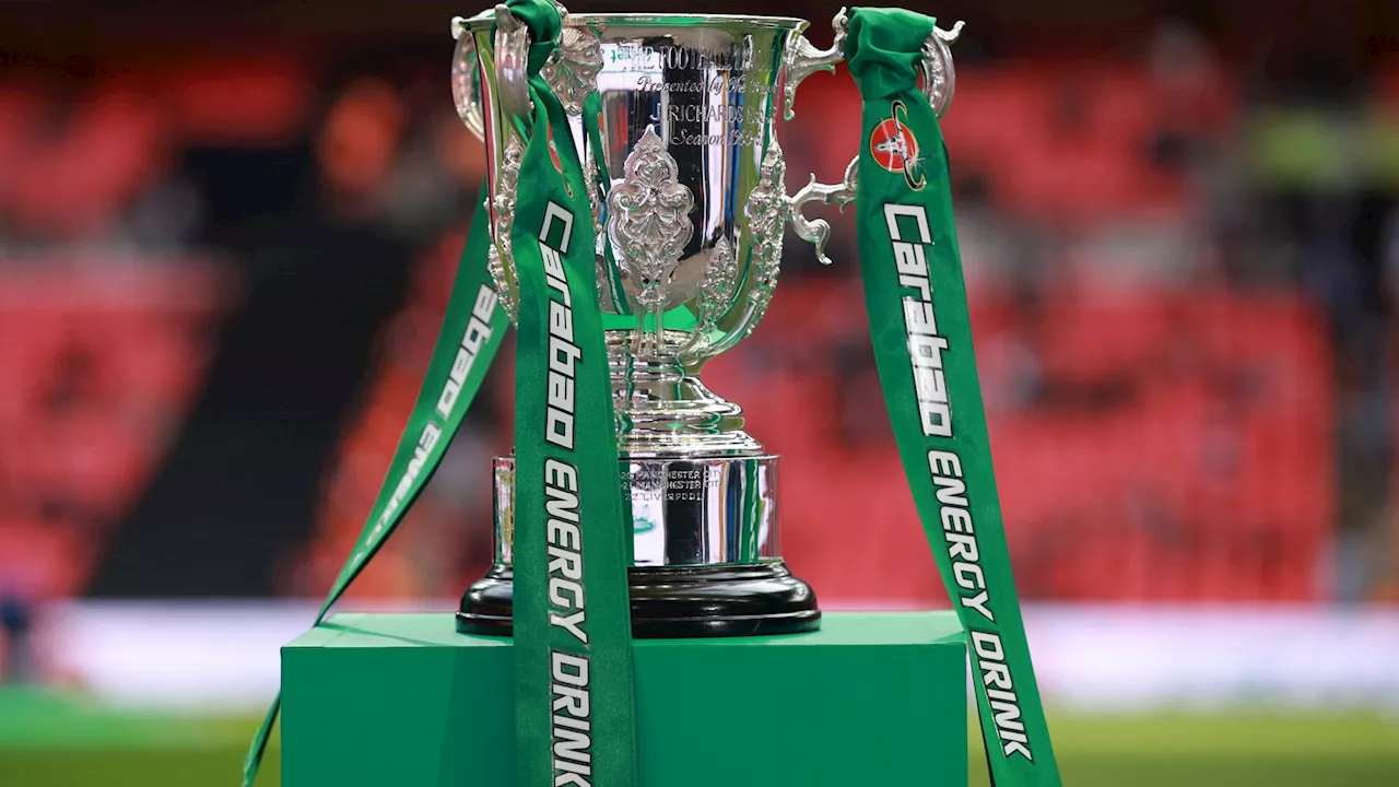 Tottenham host Man City in Carabao Cup as Liverpool, Arsenal and Man United learn opponents...