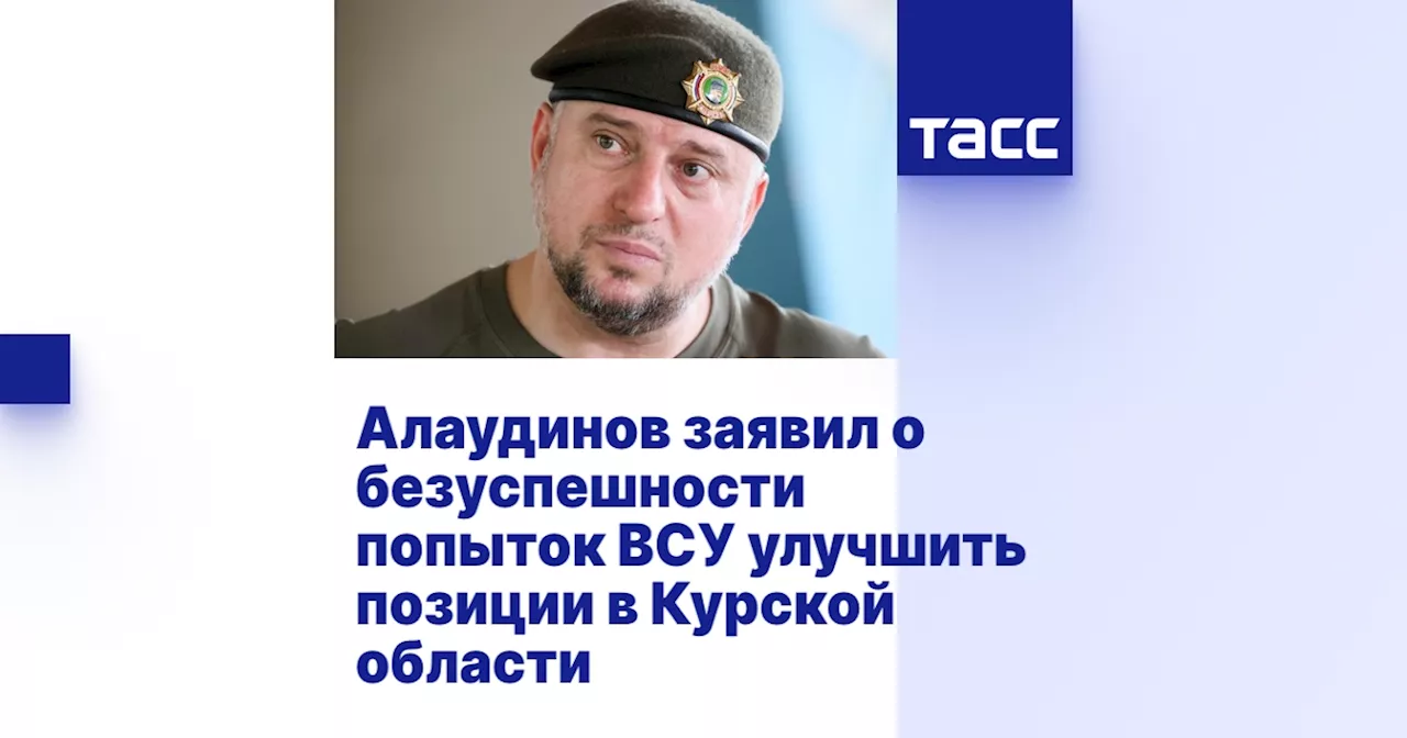 Алаудинов заявил о безуспешности попыток ВСУ улучшить позиции в Курской области