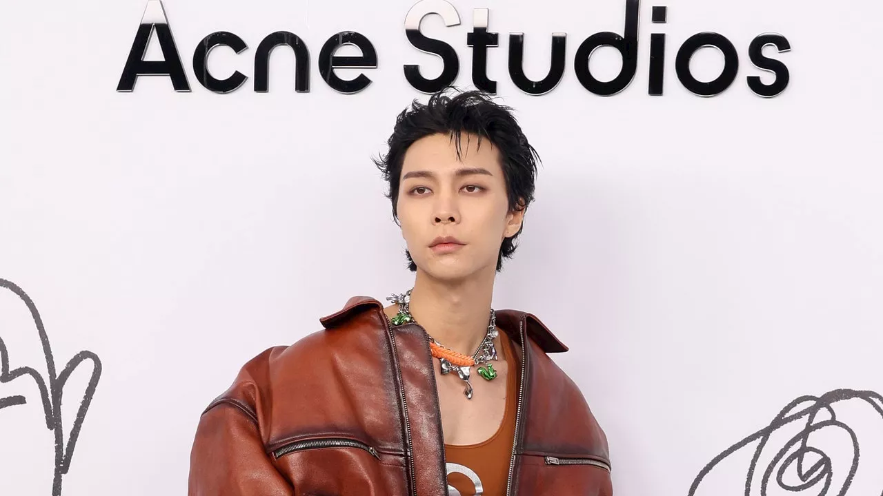 NCT 127's Johnny Suh Wore Trompe-l'oeil Jeans to the Acne Studios SS2025 Show in PFW — See Photos