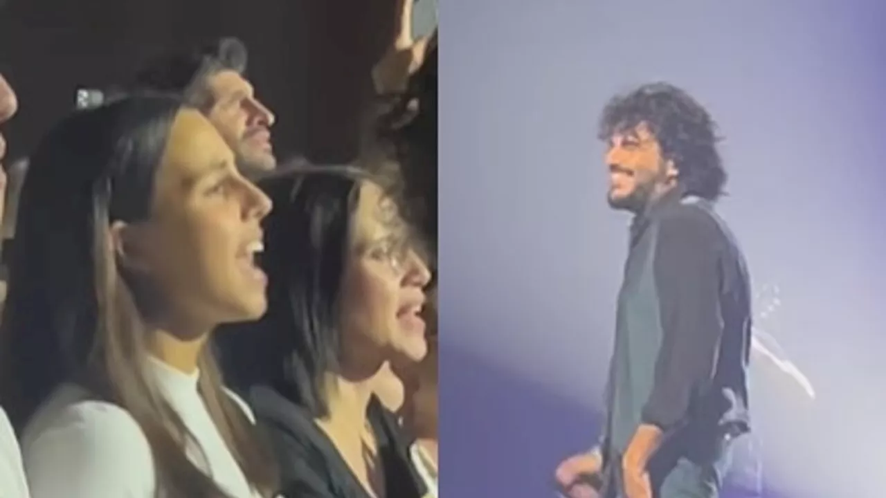 Ambra al concerto di Renga con la figlia, lui le dedica "Angelo": il video commovente