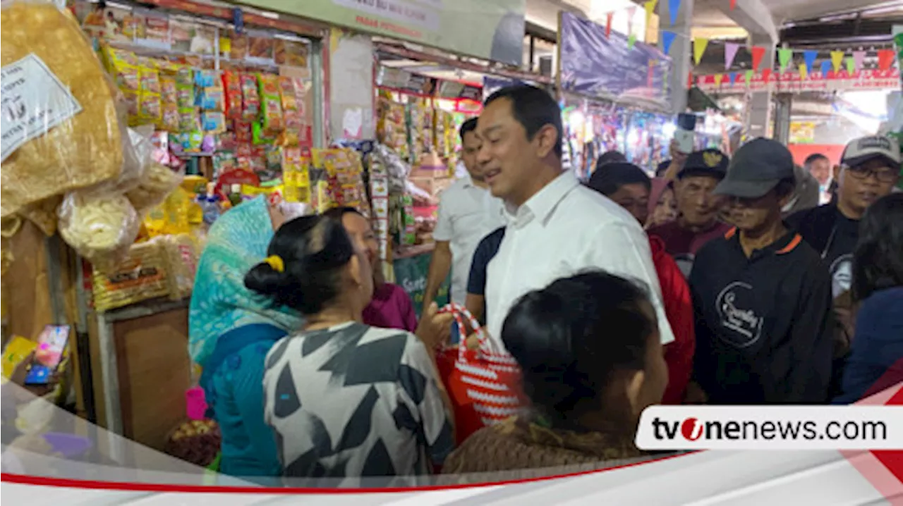 Blusukan Ke Pasar, Cawagub Jateng Hendi Janji Bantu Pedagang Tradisional dari Gempuran Belanja Online