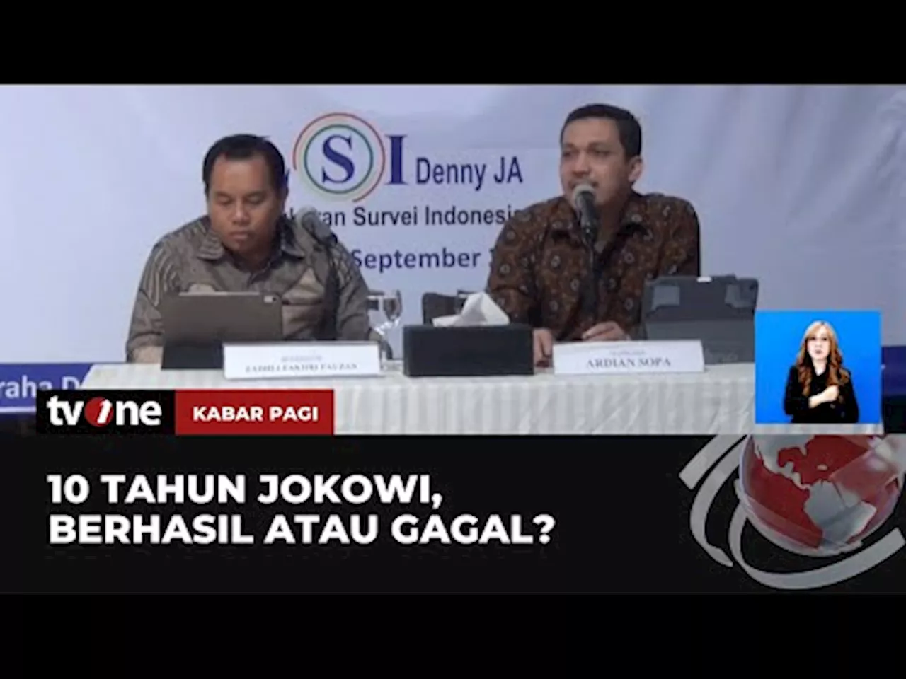 Survei LSI Denny JA: Kinerja Presiden Jokowi Selama 10 Tahun Dinilai Berhasil