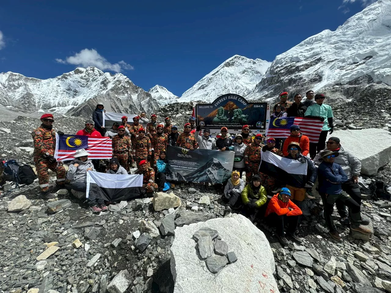 39 pendaki Malaysia cipta rekod pendaki teramai jejak EBC, Nepal