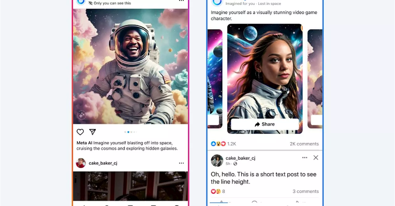 Facebook And Instagram Will Soon Populate Your Feeds With AI-Generated Images