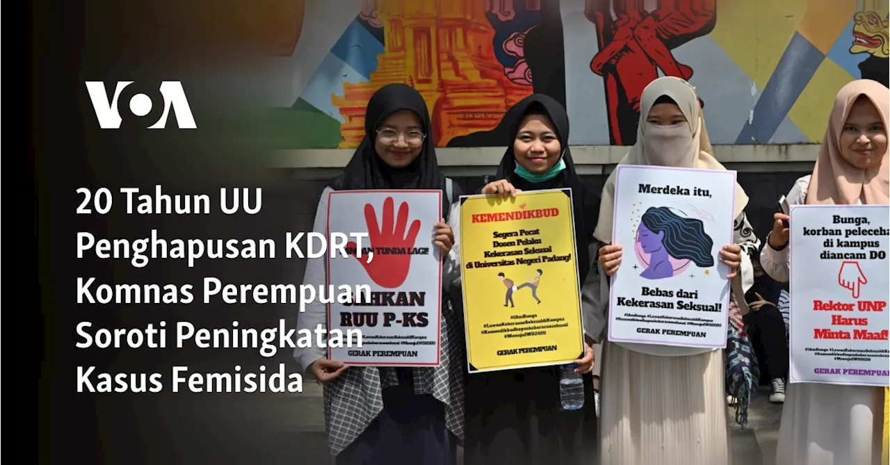 20 Tahun UU Penghapusan KDRT, Komnas Perempuan Soroti Peningkatan Kasus Femisida