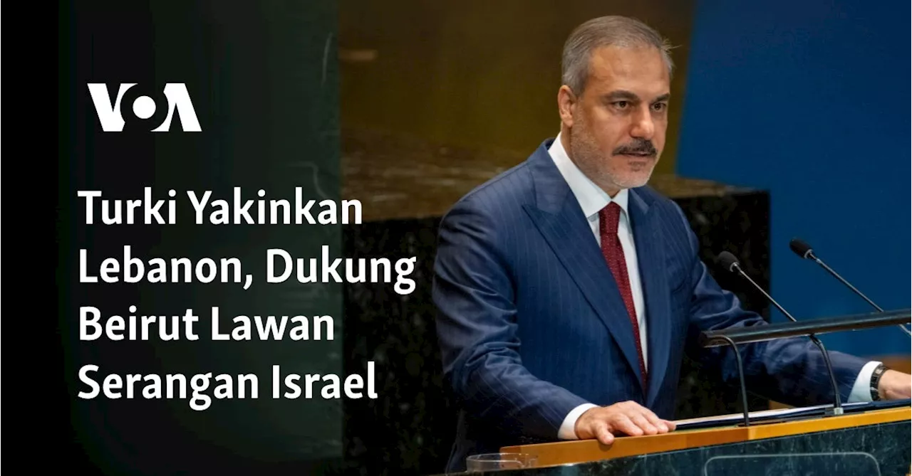 Turki Yakinkan Lebanon, Dukung Beirut Lawan Serangan Israel