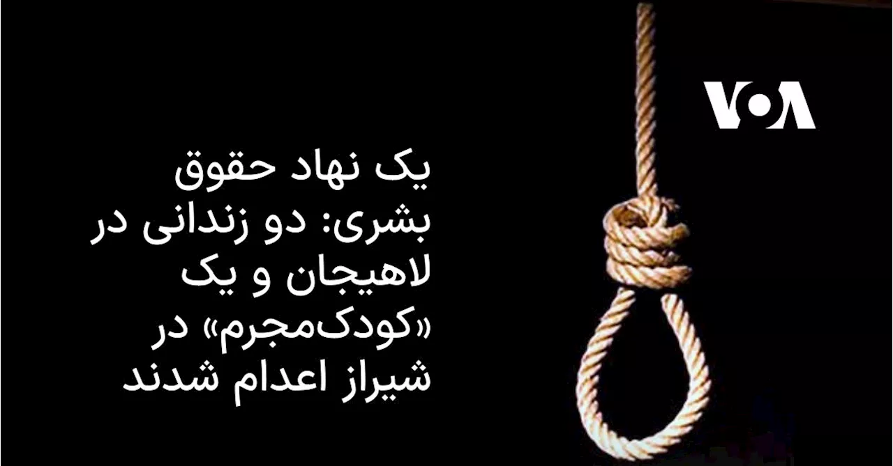 یک نهاد حقوق بشری: دو زندانی در لاهیجان و یک «کودک‌مجرم» در شیراز اعدام شدند